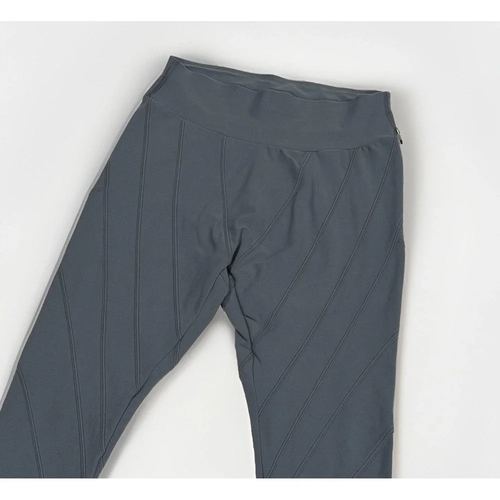 ALO YOGA  Soft High-Waist Sunray Leggings Steel Grey Size S Yoga Pilates Gym Run